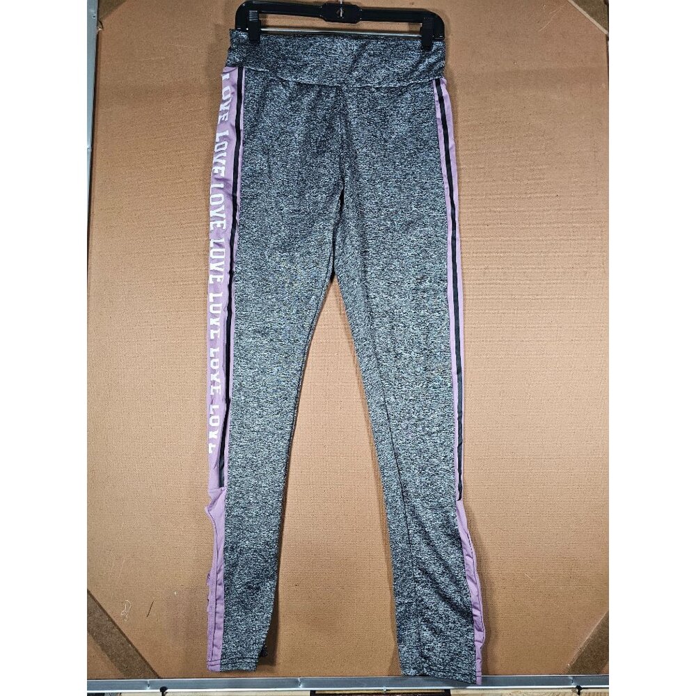 Dyce Apparel Gray and Purple Love Legging Size XL